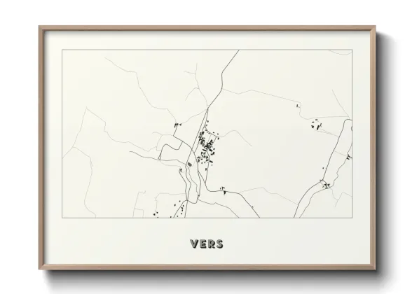 Une affiche de carte sur Vers