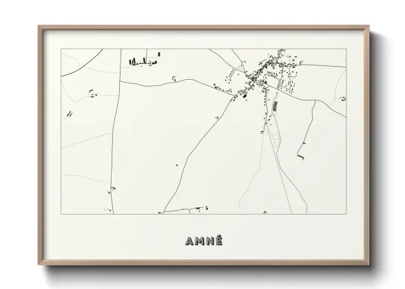 Une affiche de carte sur Amné