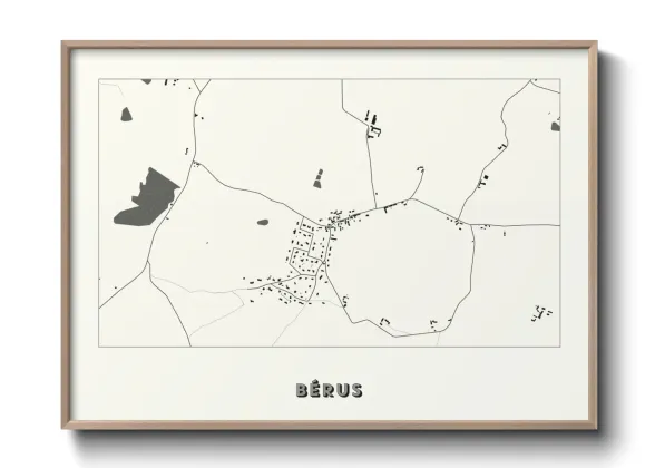 Une affiche de carte sur Bérus