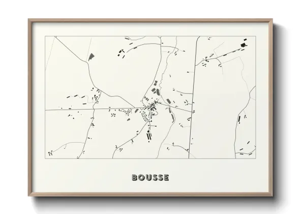 Une affiche de carte sur Bousse