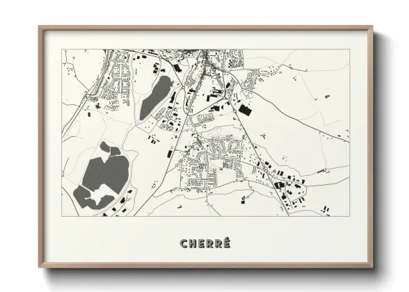 Une affiche de carte sur Cherré