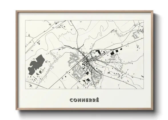 Une affiche de carte sur Connerré
