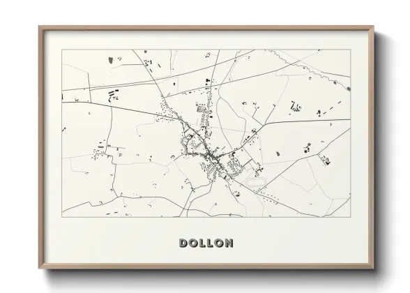 Une affiche de carte sur Dollon