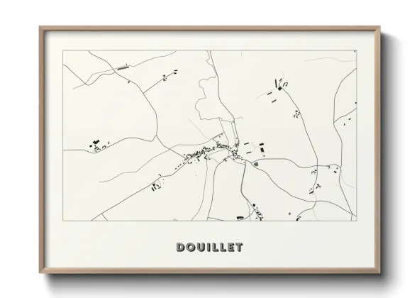 Une affiche de carte sur Douillet