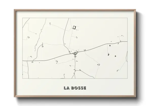 Une affiche de carte sur La Bosse