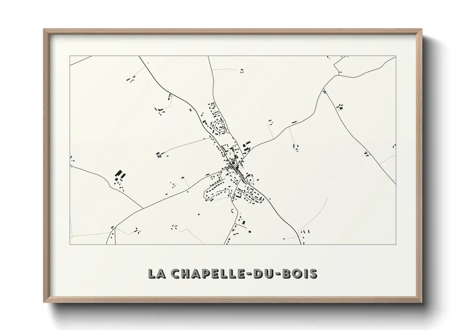 Un poster carteLa Chapelle-du-Bois