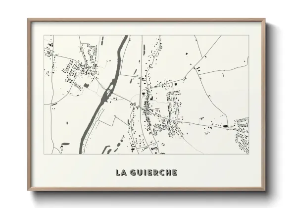 Une affiche de carte sur La Guierche