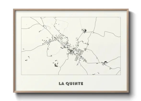 Une affiche de carte sur La Quinte