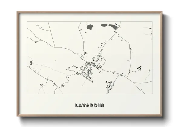 Une affiche de carte sur Lavardin