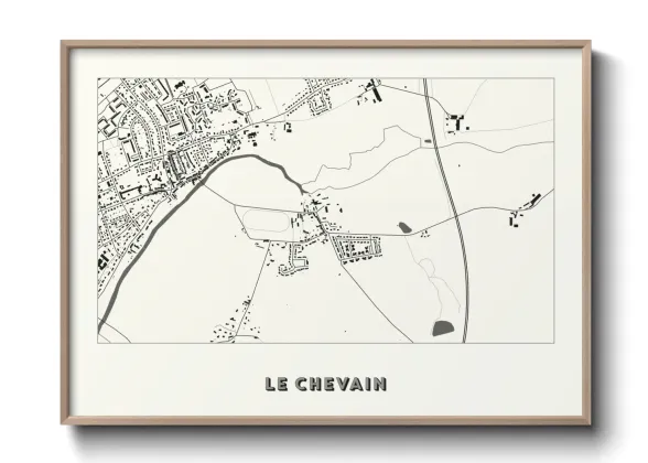 Une affiche de carte sur Le Chevain