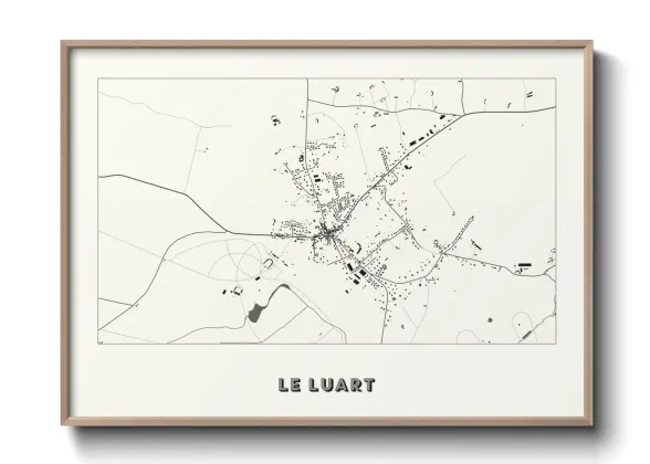 Une affiche de carte sur Le Luart