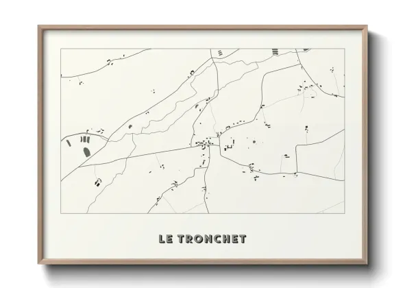 Une affiche de carte sur Le Tronchet