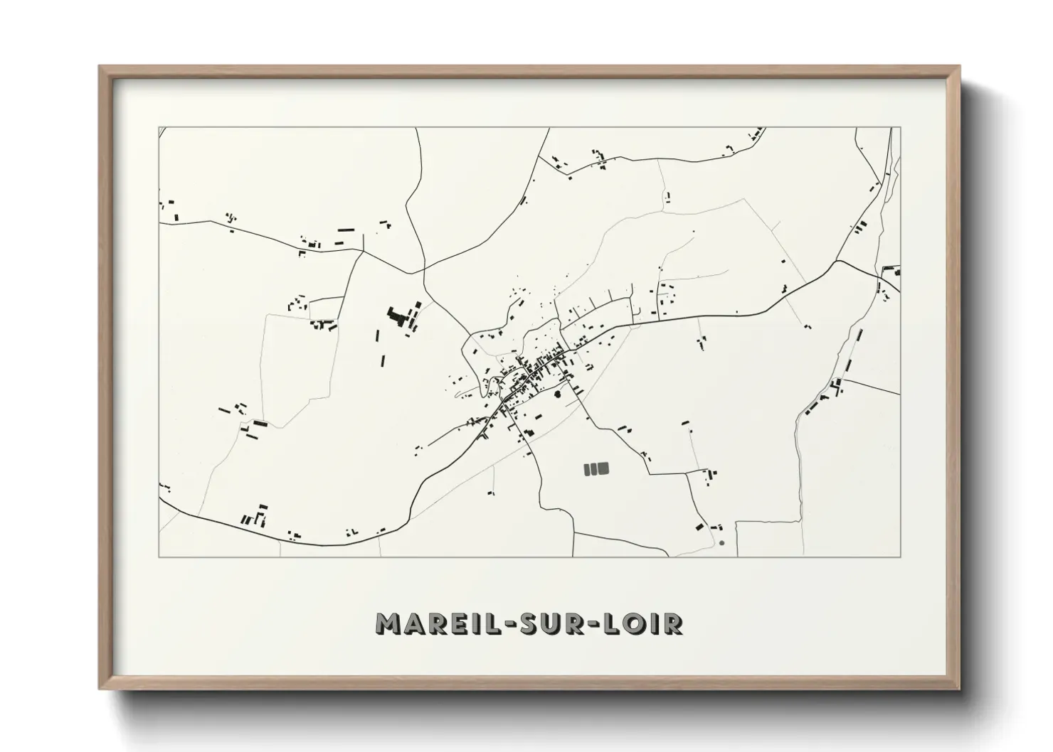 Un poster carteMareil-sur-Loir