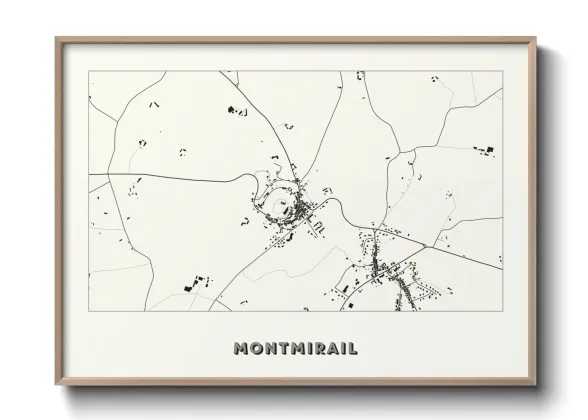 Une affiche de carte sur Montmirail