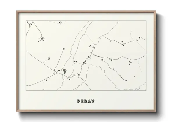 Une affiche de carte sur Peray