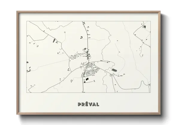 Une affiche de carte sur Préval
