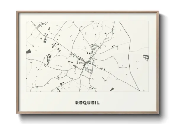 Une affiche de carte sur Requeil
