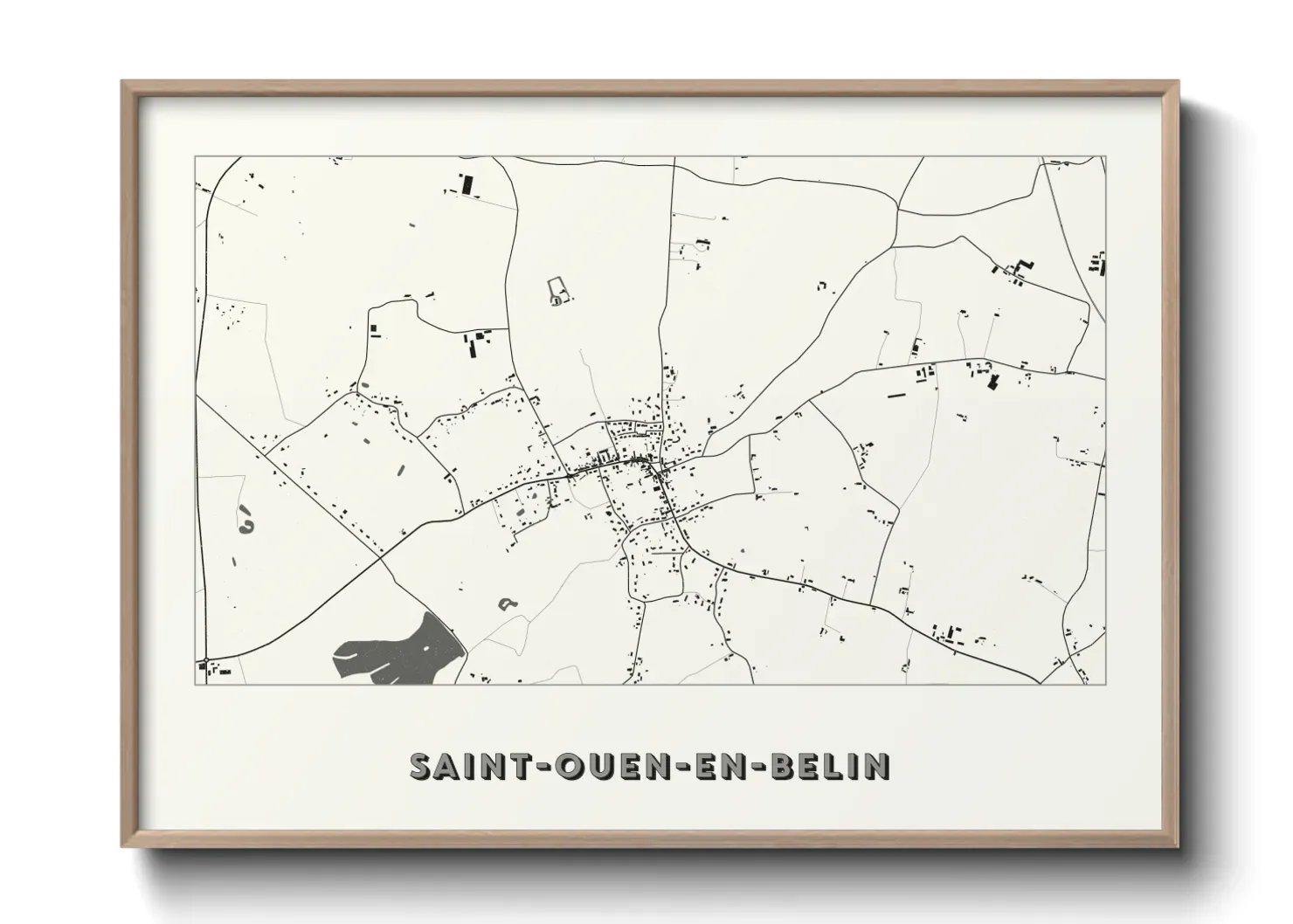 Un poster carteSaint-Ouen-en-Belin
