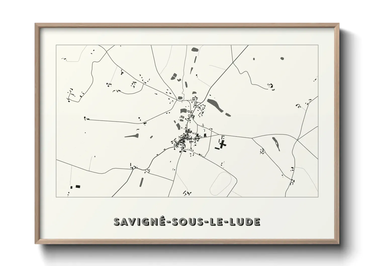 Un poster carteSavigné-sous-le-Lude