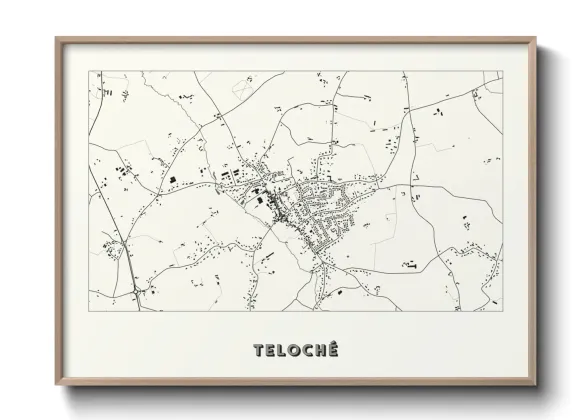 Une affiche de carte sur Teloché