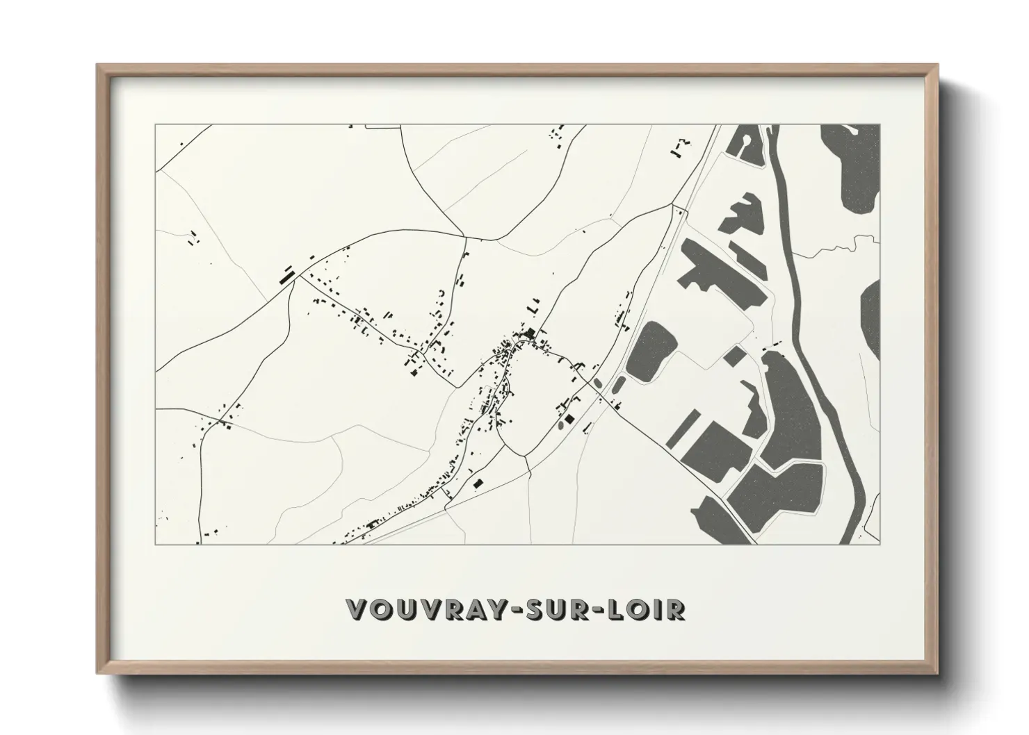 Un poster carteVouvray-sur-Loir