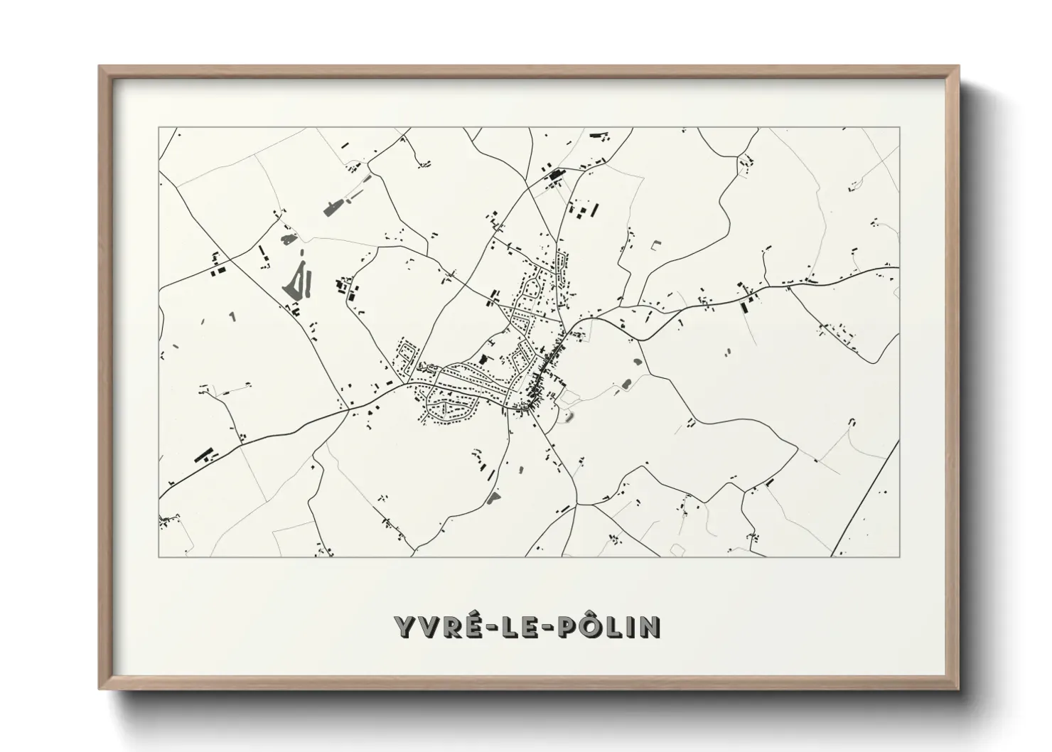 Un poster carteYvré-le-Pôlin