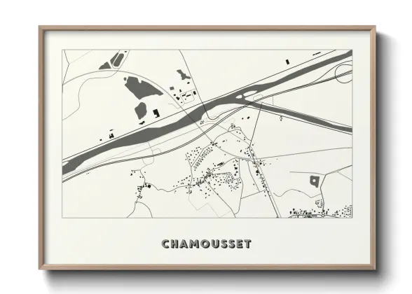Une affiche de carte sur Chamousset