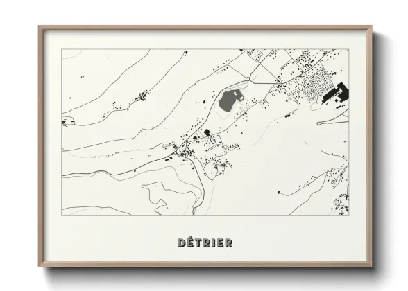 Une affiche de carte sur Détrier