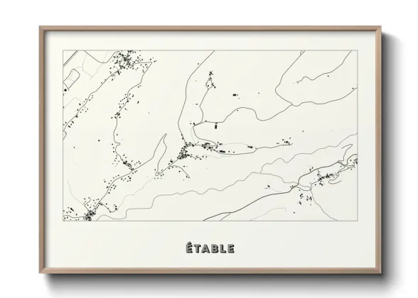 Une affiche de carte sur Étable