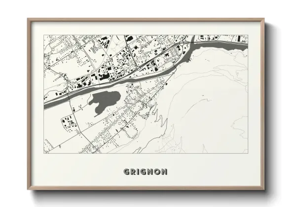 Une affiche de carte sur Grignon