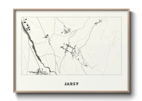 Une affiche de carte sur Jarsy