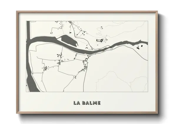Une affiche de carte sur La Balme