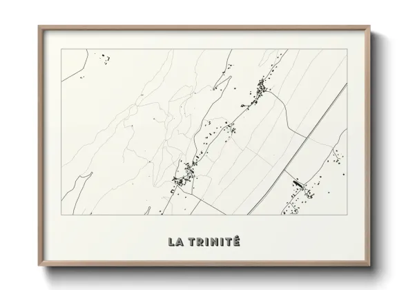 Une affiche de carte sur La Trinité