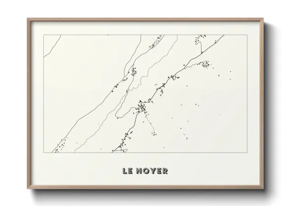 Une affiche de carte sur Le Noyer