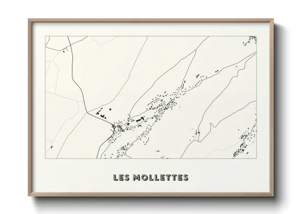 Une affiche de carte sur Les Mollettes