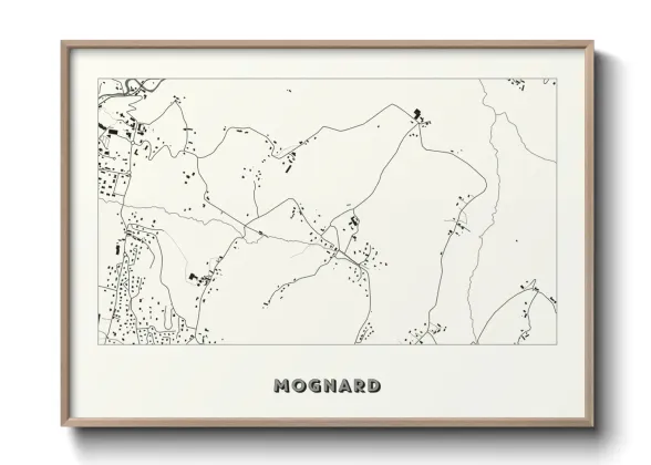 Une affiche de carte sur Mognard