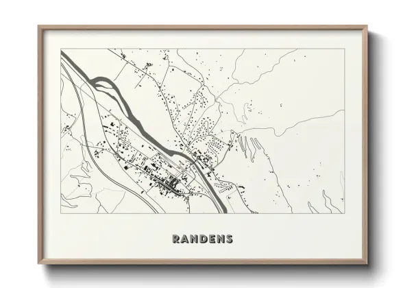 Une affiche de carte sur Randens