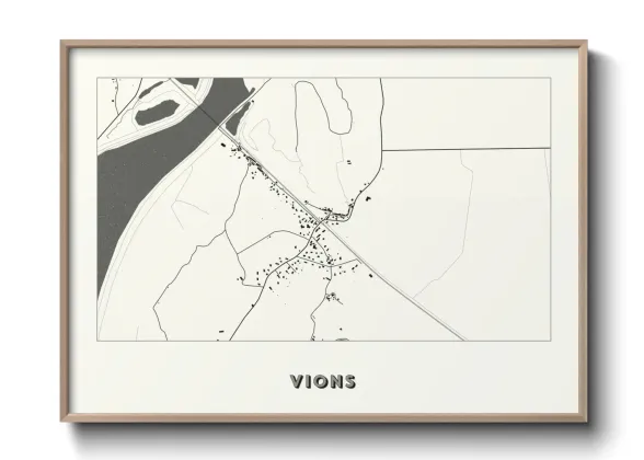 Une affiche de carte sur Vions