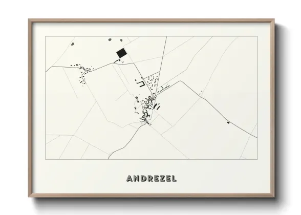 Une affiche de carte sur Andrezel