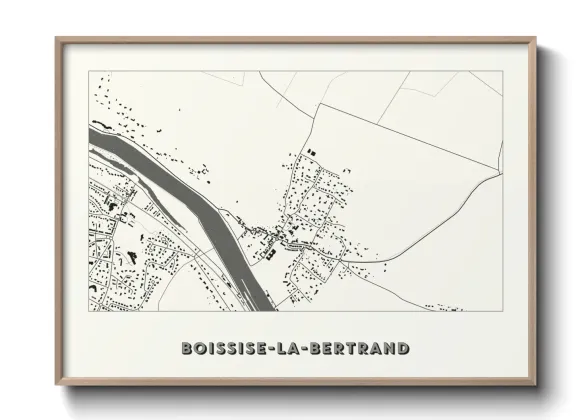 Une affiche de carte sur Boissise-la-Bertrand