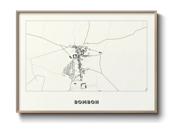 Une affiche de carte sur Bombon