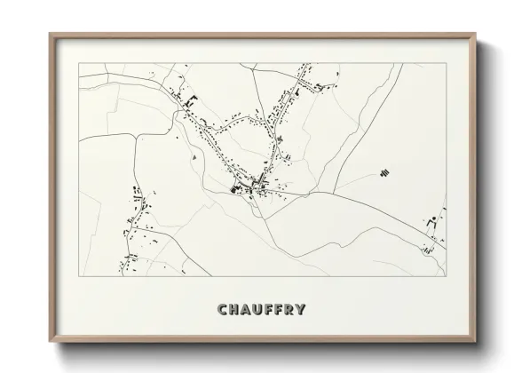 Une affiche de carte sur Chauffry