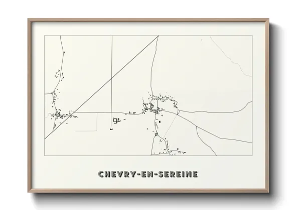 Une affiche de carte sur Chevry-en-Sereine