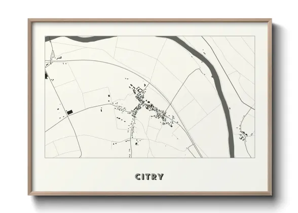 Une affiche de carte sur Citry