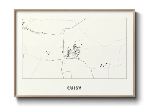 Une affiche de carte sur Cuisy
