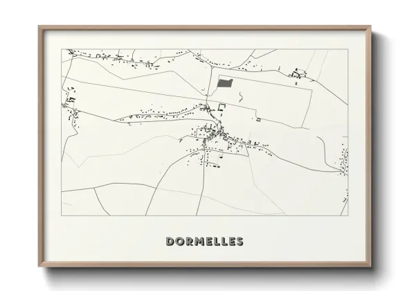 Une affiche de carte sur Dormelles