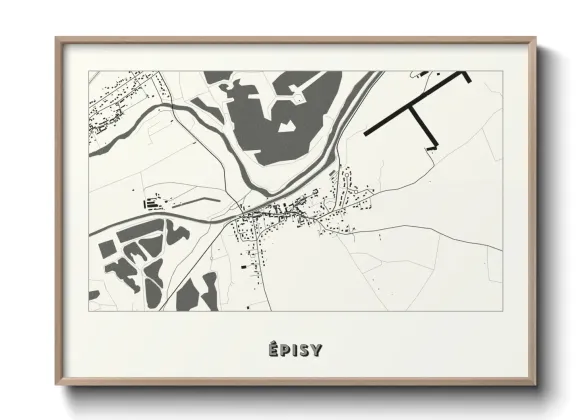Une affiche de carte sur Épisy