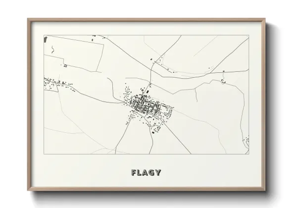Une affiche de carte sur Flagy