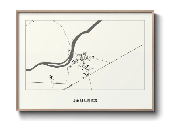 Une affiche de carte sur Jaulnes