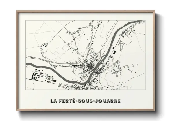 Une affiche de carte sur La Ferté-sous-Jouarre